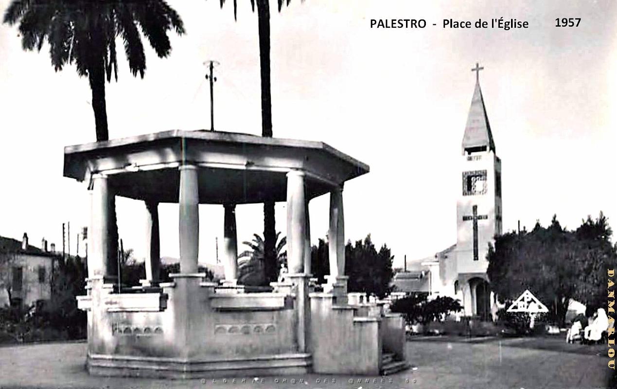Palestro - Place de l'Eglise - 1957.jpg